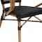 Flash Furniture Marseille French Bistro Stacking Chair w/Arms, Black Textilene and Bamboo Print Alum Frame, Natural SDA-ADS642108-BK-NAT-GG - alternate 7